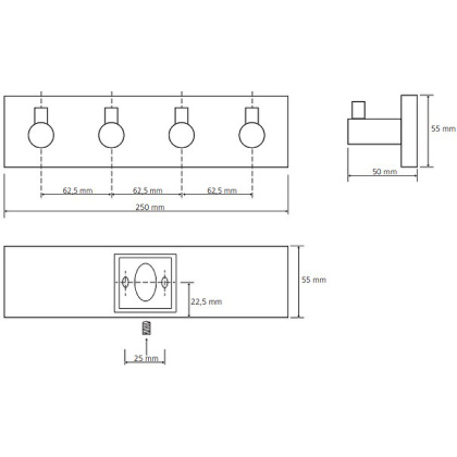 Планка с 4-мя крючками 132405212