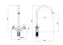 Смеситель для кухни OneLife P03-007cr полимерный Смеситель для кухни OneLife P03-007cr полимерный