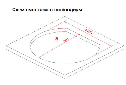 Акриловая ванна Gemy 185х162 G9053 K Акриловая ванна Gemy 185х162 G9053 K