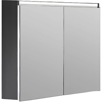 Зеркальный шкаф Vallessi 80 антрацит матовый с подстветкой 547-A matt Boheme