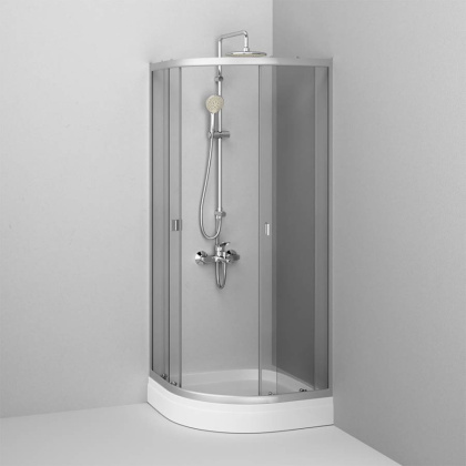 W88G-205-080MT64 X-Joy Twin Slide,  Душевое ограждение без  поддона, 80x80, профиль мат Хром W88G-205-080MT64 X-Joy Twin Slide,  Душевое ограждение без  поддона, 80x80, профиль мат Хром