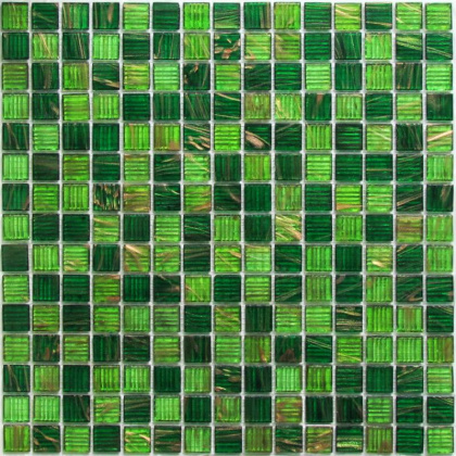 Мозаика стеклянная Verde (чип 4*20*20) 327*327 (20шт/2.139м2), м2