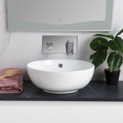 Раковина накладная керамическая круглая BB1077