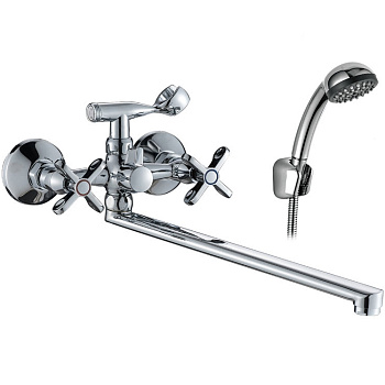 Смеситель Rossinka RS42-80 для ванны универсальный