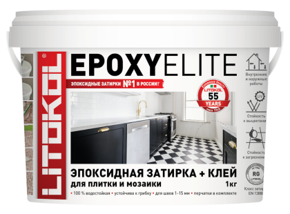 Затирка эпоксидная EPOXYELITE E.100 Супербелый 1кг