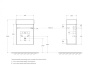 Тумба с раковиной подвесная с дверкой BelBagno PIETRA MINI 46-L Stucco Cemento, раковина белая Тумба с раковиной подвесная с дверкой BelBagno PIETRA MINI 46-L Stucco Cemento, раковина белая