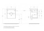 Тумба с раковиной подвесная BelBagno PIETRA MINI 50AS Stucco Cemento, раковина белая Тумба с раковиной подвесная BelBagno PIETRA MINI 50AS Stucco Cemento, раковина белая