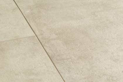 Виниловый ламинат Quick Step LIVYN Ambient Glue Plus AMGP 40046 Травертин Крем