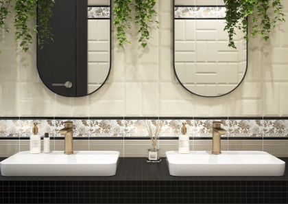 Бордюр 19051\3F Бланше беж структурированный 9,9*20*9.2 (уп\34 шт.), шт