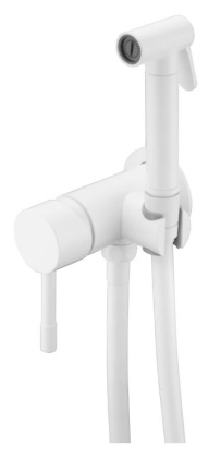 Смеситель гигиенический, Uno. MattWhite