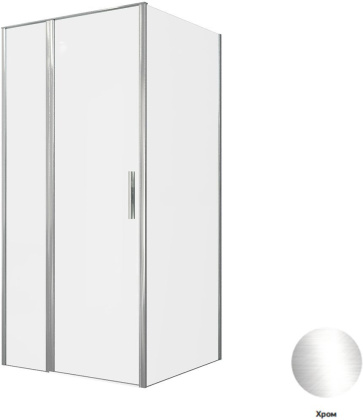 Душевой уголок Allen Brau Priority 100x90 3.31028.00 + 3.31043.00 хром