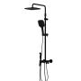 DX220920300_xxx Apollo, душевая система со смесителем-полкой: верхний душ 230*230мм, ручной душ