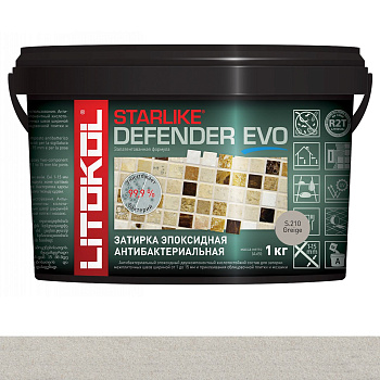 Затирка эпоксидная STARLIKE DEFENDER EVO, S.210 GREIGE 1кг