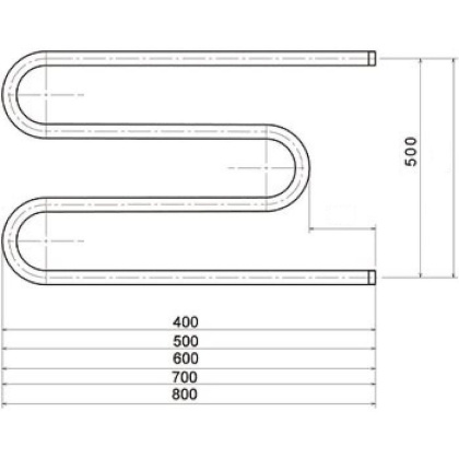 Полотенцесушитель М1" 50*40 с креплениями