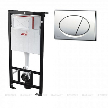 Set инсталляции с хром кнопкой арт. AM101_1120-3.1RS M71-001 Set инсталляции с хром кнопкой арт. AM101_1120-3.1RS M71-001