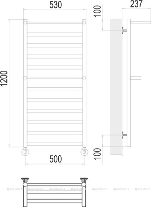 Полотенцесушитель Terminus Хендрикс П12 500х1200 Полотенцесушитель Terminus Хендрикс П12 500х1200