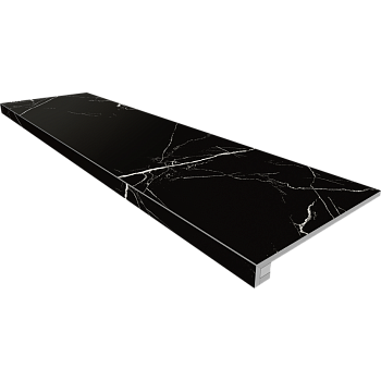 Комплект (Ступень MOG601 (33x120) полир. (прямоугол. бортик) без насечек + Подступенок (14,5x120)) Комплект (Ступень MOG601 (33x120) полир. (прямоугол. бортик) без насечек + Подступенок (14,5x120))