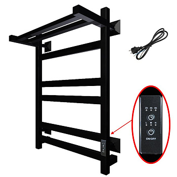 Полотенцесушитель Пэк сп 21 кв П 60х50 черный ВГП