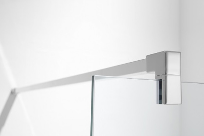 AQ NAR 6310-110 Душевая перегородка Walk in с держателем 1100x2000 профиль хром, стекло прозрачное