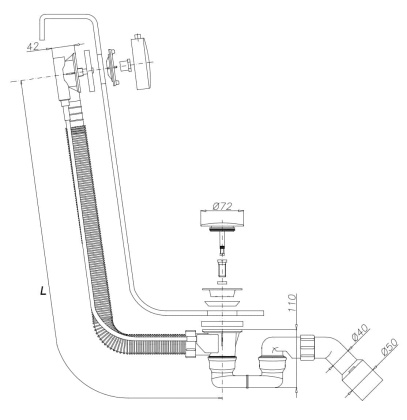 Слив-перелив OMNIRES CGS TK104-PLUS-3.04+64-SGL (золото) Слив-перелив OMNIRES CGS TK104-PLUS-3.04+64-SGL (золото)