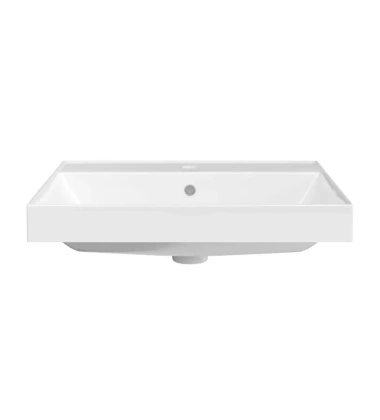 Раковина CUBO подвесная\мебельная 60, белая глянцевая