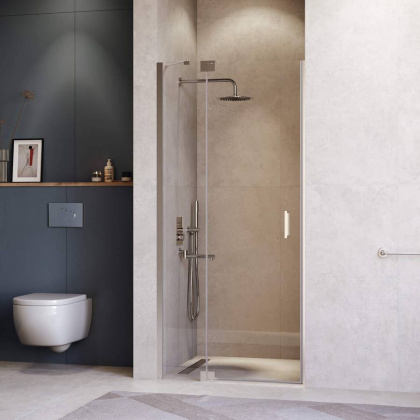 Душевая дверь 90*200 RGW HO-014 Хром/Прозрачное/8 мм (EasyClean)