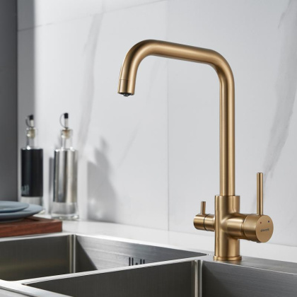 Смеситель для кухни со встроенным фильтром (краном) под питьевую воду Shevanik S228 S228G Смеситель для кухни со встроенным фильтром (краном) под питьевую воду Shevanik S228 S228G