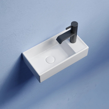 Умывальник подвесной прямоугольный (чаша слева, отверстие под смеситель справа) Element 407*217*100