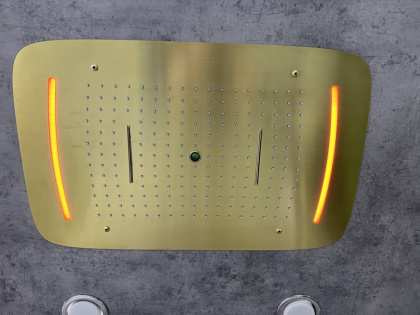 Душевая система Timo Saona SX-2319/17SM скрытого монтажа с термостатом, золото матовое