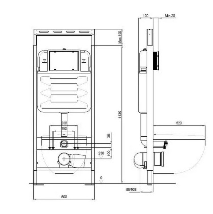Aquatek Easy Fix 50 Монтаж рама для подв унитаза1130*500*100+звукоизоляционная прокладка  НОВИНКА Aquatek Easy Fix 50 Монтаж рама для подв унитаза1130*500*100+звукоизоляционная прокладка  НОВИНКА