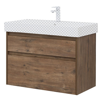 Тумба под раковину Aquanet Nova Lite 85 дуб рустикальный, 2 ящика