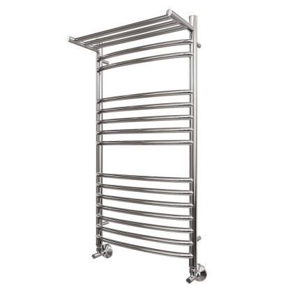 Полотенцесушитель водяной Point Альфа PN05150SP П14 500x1000 с полкой, хром Полотенцесушитель водяной Point Альфа PN05150SP П14 500x1000 с полкой, хром