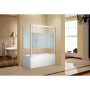 Шторка на ванну c боковой стенкой Aquanet Practic AE10-B-170H150U-CP + AE10-F-80H150U-CP