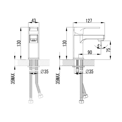 Смеситель Lemark Plus Grace LM1506С для раковины Смеситель Lemark Plus Grace LM1506С для раковины