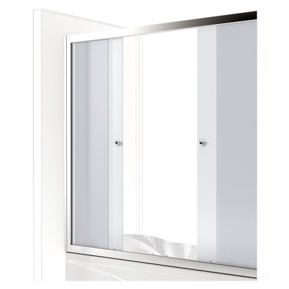 Шторка для ванны Aquanet AQ5 160, узорчатое стекло