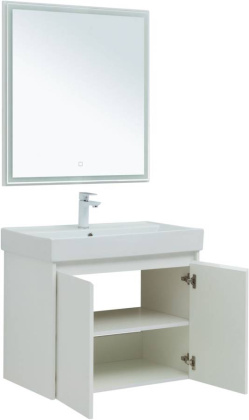 Мебель для ванной Aquanet Nova Lite 75 белый глянец (2 дверцы) Мебель для ванной Aquanet Nova Lite 75 белый глянец (2 дверцы)