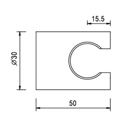 Держатель ручного душа пластик RGW SP-191