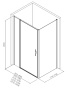 Душевой уголок Allen Brau Priority 160x80 3.31039.BBA + 3.31042.BBA черный браш Душевой уголок Allen Brau Priority 160x80 3.31039.BBA + 3.31042.BBA черный браш