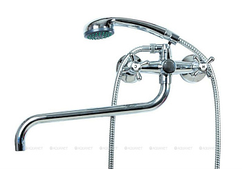 Смеситель для ванны/душа OneLife P03-221cr полимерный с душ.набором Смеситель для ванны/душа OneLife P03-221cr полимерный с душ.набором
