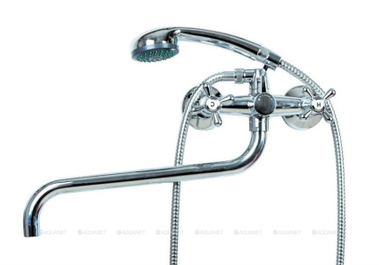 Смеситель для ванны/душа OneLife P03-221cr полимерный с душ.набором Смеситель для ванны/душа OneLife P03-221cr полимерный с душ.набором