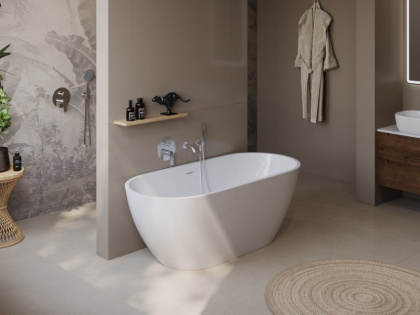 Акриловая ванна BELBAGNO UNO BB701-1600-730-K