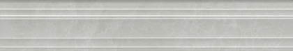 Бордюр Багет Монте Тиберио серый глянцевый обрезной 40x7,3x2,7