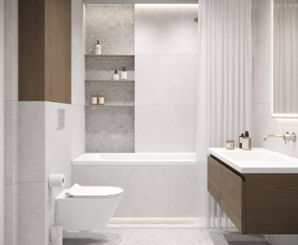 Overland Moon PRO Керамогранит светло-серый 60х120 матовый+гл.чернила R10 STR