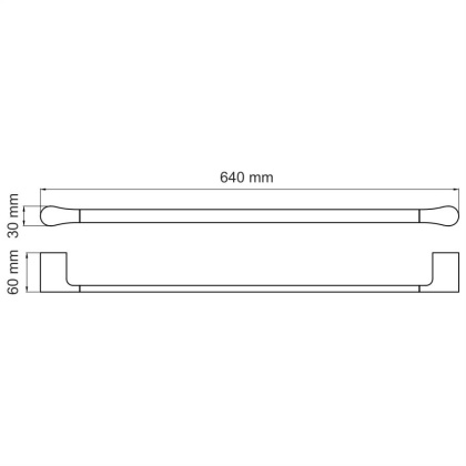 Elbe K-7230 Держатель полотенец одинарный