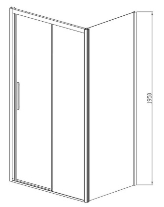 Душевой уголок Soft VSR-3SO8015CL, 1500*800, хром, стекло прозрачное