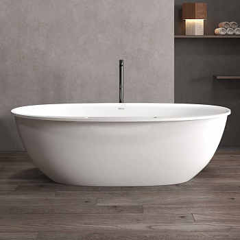 Ванна из искусственного камня ABBER Stein AS9631 белая матовая Ванна из искусственного камня ABBER Stein AS9631 белая матовая