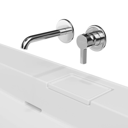 Раковина LOGICA мебельная\подвесная без отверстий 90, белая глянцевая