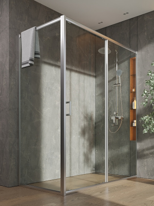 Душевой уголок Orange E23-16080TCR без поддона 160х80, стекло прозрачное