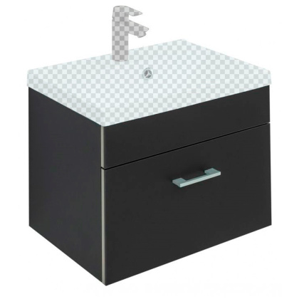 Тумба под раковину Aquanet Верона 50 черный матовый