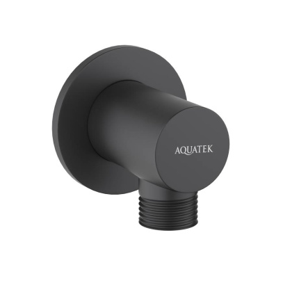 Шланговое подсоединение AQUATEK, матовый черный AQ2456MB 